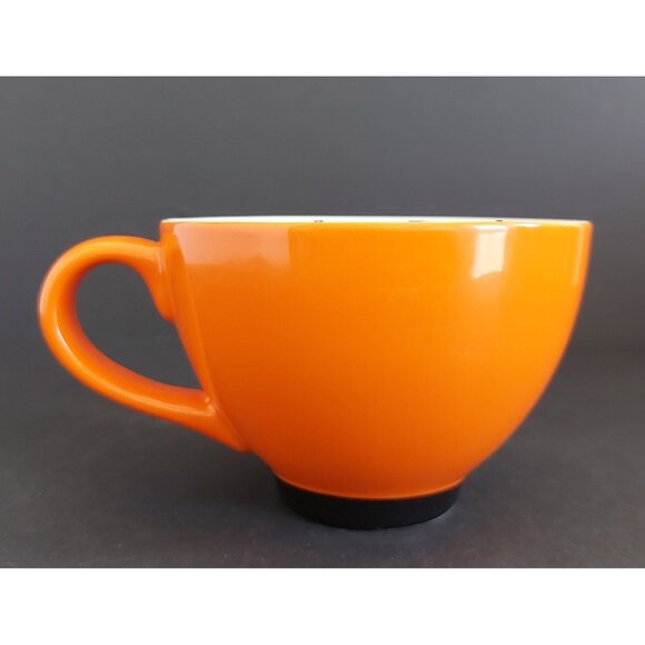 Starbucks 2007 Orange Happy Halloween Jack O'Lantern Pumpkin 10oz Coffee Mug Cup - Picture 3 of 8